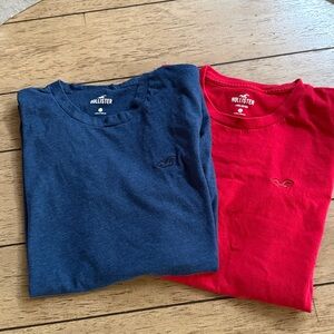 2 like new Hollister Icon crew t-shirts